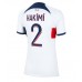 Paris Saint-Germain Achraf Hakimi #2 Replika Borta matchkläder Dam 2023-24 Korta ärmar